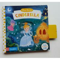 Cinderella (First Stories push pull slide board book) เหมาะสำหรับ 1+ กระดาษแข็งหนาทุกหน้า)