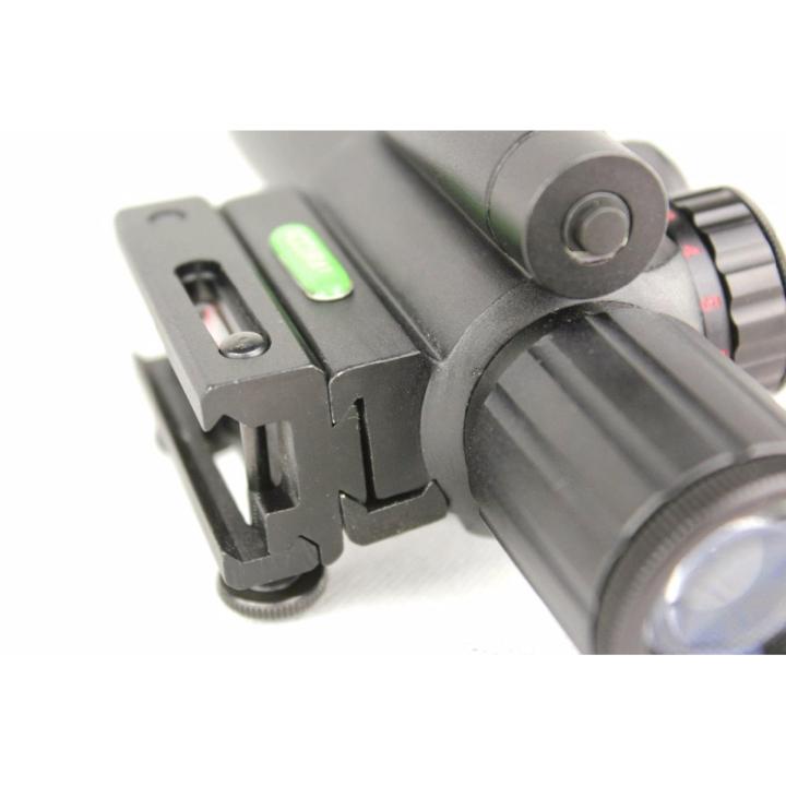 เลนส์ติดลำกล้องปืน-ขนาด-4x25-m6-พร้อมเลเซอร์สำหรับชี้เป้า-ขนาด-5-mw-สีแดง-เพิ่มความแม่นยำในการเล็ง