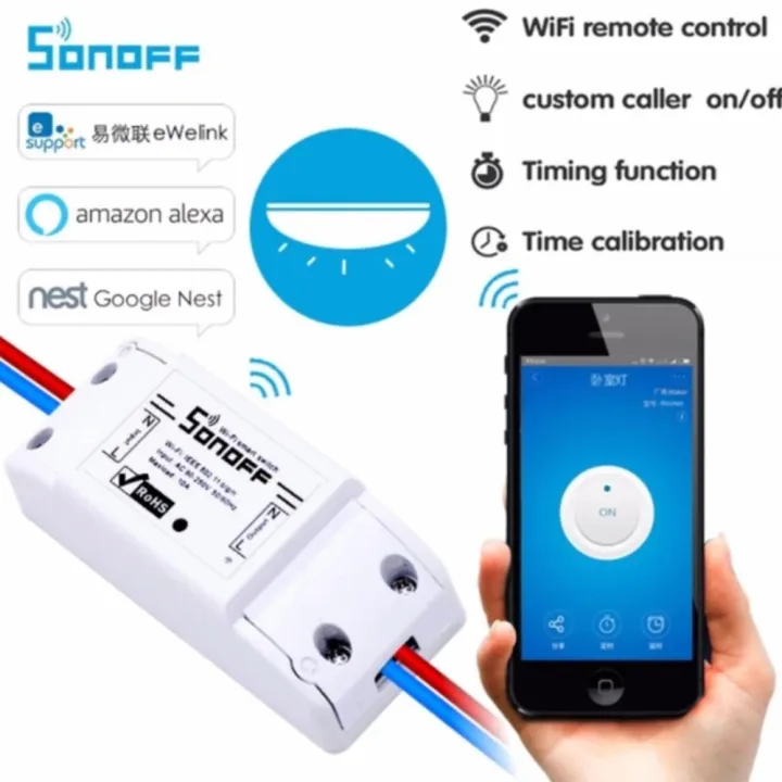 Sonoff-ITEAD WiFi Wireless Smart Switch Module Shell ABS Socket for Home DIY BR
