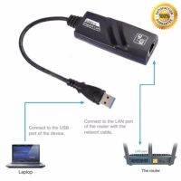 สายแปลงusb 3.0 to Lan RJ45 Gigabit Ethernet for windows and mac (Black)