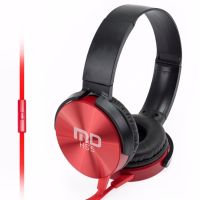 MD-TECH HS5 หูฟัง Headset Bass Boost Stereo Android iphone n/b pc tv (RED)