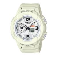 Casio Baby-G นาฬิกาข้อมือผู้หญิง สายเรซิ่น รุ่น BGA-230,BGA-230-7B2 - สีครีม