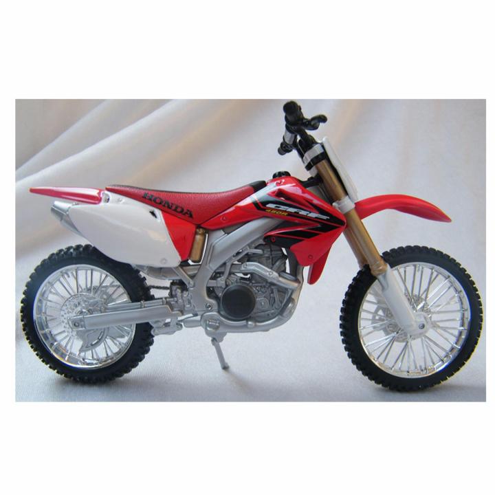 rctoystory-โมเดล-ของสะสม-รถมอเตอร์ไซค์-วิบาก-มอเตอร์ครอส-รุ่น-honda-crf450r-สีแดง