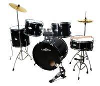 LanDwin กลองชุด 5 ใบ Drum Set 5 pcs 22"x16"x12LS-R/H LW-1020 (สีดำ)