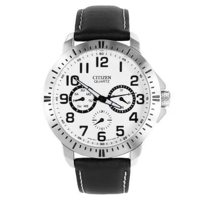 Citizen Quartz Chronograph Mens Watch รุ่น AG8310-08A - White
