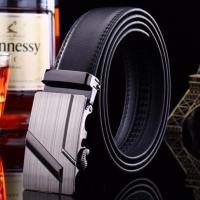 TRUSTY เข็มขัด เข็มขัดผู้ชาย Mens Belt รุ่น  Automatic Buckle Belt No. 1859 - Black สีดำ