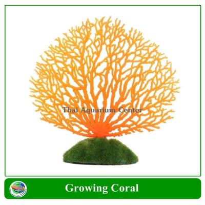 ปะการังเทียม สีส้ม ใช้ตกแต่งตู้ปลา