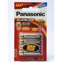 Panasonic Alkaline AAA แพ็ค 8 ก้อน จำนวน 6 แพ็ค (48 ก้อน)