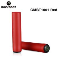 ROCKBROS จักรยาน Grip Mountain Road Bike Handlebar Grips จักรยานซิลิโคนนุ่ม Handlebar Ultralight Anti-Skid Shock-Absorbing