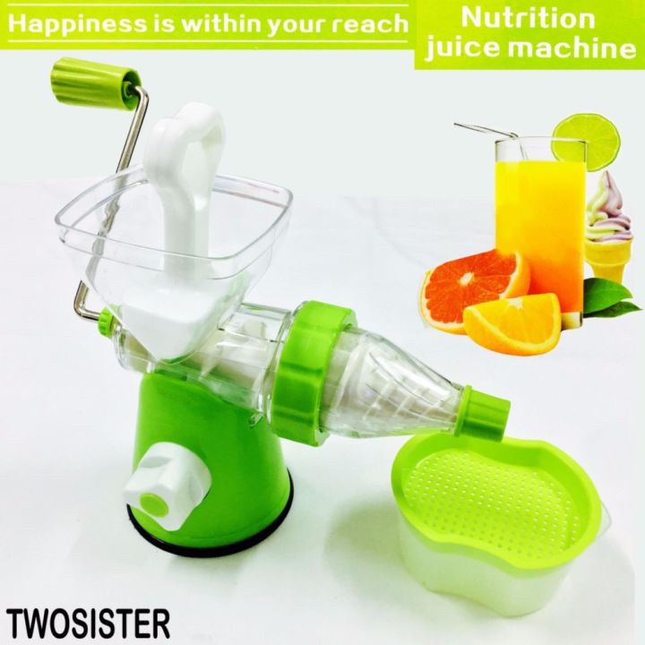 twosister-manual-juicer-multifuction-เครื่องแยกกาก-คั้นน้ำผัก-และคั้นน้ำผลไม้-ปั่นผัก-ปั่นผลไม้-แบบมือหมุน-juicer-01-สีเขียว