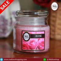 เทียนหอมโหลกลม 180 กรัม กลิ่นกุหลาบ ROSE