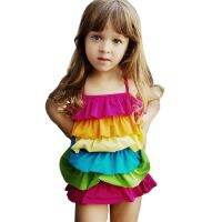 BEST   รุ้ง ชุดว่ายน้ำ Swimsuit For Girls  Child Bikini - Colourful  (Intl)