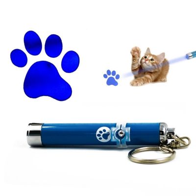 G2G เลเซอร์ไฟ LED รูปเท้าน้องหมา ของเล่นสำหรับแมวและสุนัข เพื่อความสนุกสนาน สีฟ้า จำนวน 1 ชิ้น