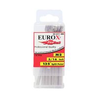 EUROX ดอกสว่านเจาะเหล็ก 3/16 4.762mm. (ชนิดแพ๊ค 10 ดอก)