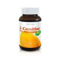 วิสทร้า แอล- คาร์นิทีน 500 มก. พลัส 3 แอล Vistra L-Carnitine 3L 500mg 60เม็ด