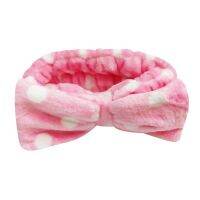 Getagift ผ้าคาดผม Sweet Super Soft - ลายจุดสีชมพู