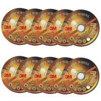 3M Thin Cut Off Wheel 4 นิ้ว แผ่นตัดบาง 1 มม.สีทอง x10 แผ่น