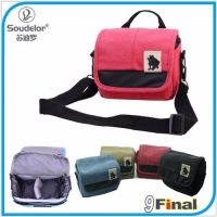 Soudelor Camera Bag กระเป๋ากล้อง DSLR /MirrorLess ขนาดเล็ก ผ้า Canvas รุ่น 1682S - สีชมพู (Pink Color) (Pink)