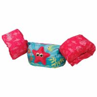 เสื้อชูชีพว่ายน้ำ สำหรับเด็ก Stearns Puddle Jumper 3D Life Jacket - Girls Starfish สีชมพู Life Vest ใช้หัดว่ายน้ำในสระได้ ไม่ต้องเป่าลมแบบห่วงยาง ไม่ต้องกลัวรั่ว