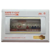 SAFE T CUT ตู้รวมวงจรเครื่องตัดกระแสไฟฟ้าอัตโนมัติ ขนาด 6 ช่อง 50A (สีขาว)