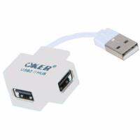 OKER Hub 4 Port USB 2.0 H-409 (สีขาว)