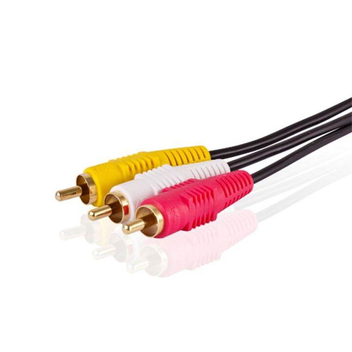 av-composite-3-rca-cable-male-video-stereo-audio-triple-3-rca-cord-dvd-tv-5m-สืดำ