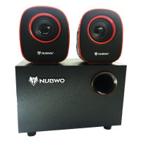 NUBWO USB Speaker 2.1 Mean Machine NS-030 ลำโพง (Red)