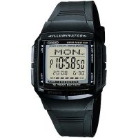 Casio DATA BANK แบตเตอรี่ 10 ปี นาฬิกาข้อมือผู้ชาย/ผู้หญิง สายเรซิน รุ่น DB-36