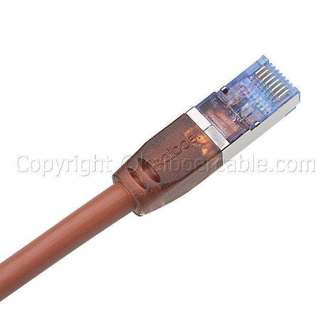 kaiboer-สายแลน-lan-cat7-rj45-sstp-ethernet-network-cable-brown-ยาว-15เมตร