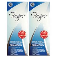 Regro Hair Active &amp; Antidandruff Shampooป้องกันผมร่วงและรังแค(2ขวด)