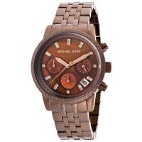 นาฬิกาข้อมือผู้หญิง Michael Kors Ritz Chronograph Brown Ladies Watch MK5547