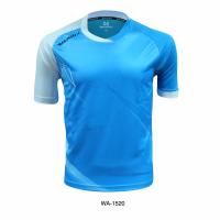 WARRIX SPORT เสื้อฟุตบอลพิมพ์ลาย WA-1520  ( สีฟ้า-ขาว )