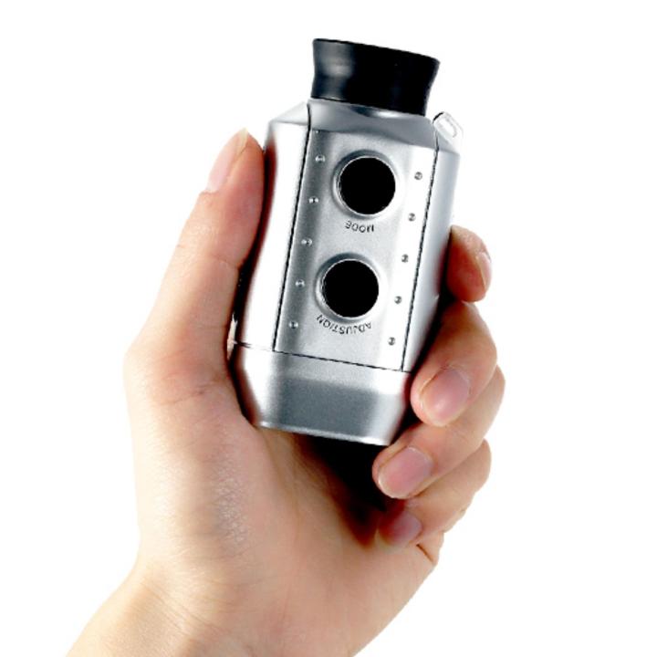 กล้องวัดระยะทาง-เครื่องวัดระยะแบบกล้องส่องทางไกล-7x18-กล้องวัดระยะกอล์ฟ-สีเงิน-ความเสถียรสูง