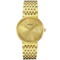 MIDO Dorada Quartz Mens Watch 34mm. รุ่น M1130.3.12.1 - Gold