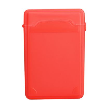 2.5Inch Full Case Protector Storage Box for Hard Drive IDE SATA Compact(สีแดง)