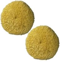 ลูกขัดเงาขนแกะ 2 หน้า (2ชิ้น) สีเหลือง 8" สำหรับงานขัดละเอียด Yellow Polishing Pad