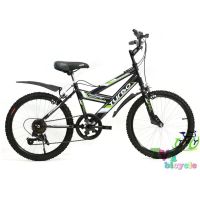 Turbo Bicycle จักรยานเสือภูเขาเด็ก รุ่น 20" Cobra 6 sp (สีดำ)