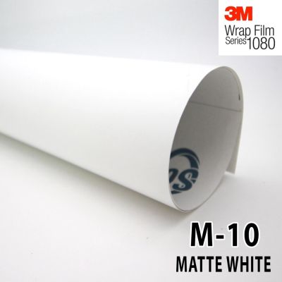 3M Wrap Film series 1080 สติ๊กเกอร์ติดรถแบบด้านสีขาว (30cm.x30cm.)