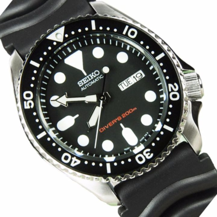 seiko-นาฬิกาผู้ชาย-automatic-diver200m-mens-watch-รุ่น-skx007k1-black