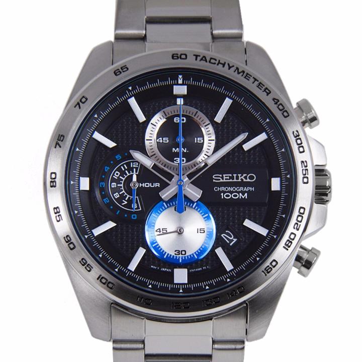 seiko-sport-นาฬิกาข้อมือผู้ชาย-chronograph-เรือนสแตนเลสหน้าปัดดำ-รุ่น-ssb257p1-black