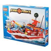 ProudNada Toys ของเล่นเด็กชุดตัวต่อเลโก้เรือดับเพลิง(กล่องใหญ่สุดคุ้ม) HSANHE FIRE RESCUE 407 PCS 6557