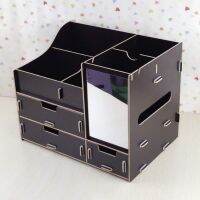 FAY การชุมนุม ประทิ่น ออแกไนเซอร์ เนื้อไม้ กล่อง Assembly Cosmetic Organizer Wood Box ( BLACK)