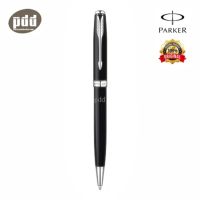 PARKER ปากกาป๊ากเกอร์ ลูกลื่น ซอนเนต แลคดำ ซีที – PARKER SONNET LACQUER BLACK CHROME TRIM BALLPOINT PEN