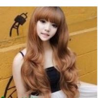 วิกผม วิกผมยาว cala wigs สีทองตามรูปภาพ เส้นไหมทนความร้อนสูงจากเกาหลีอย่างดี100% แถมเน็ตเก็บผม1ชิน