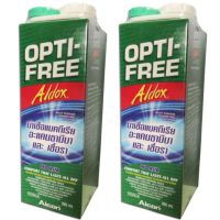 Alcon Opti Free Aldox ออฟติ-ออลด็อซ น้ำยาล้างคอนแทคเลนส์ พร้อมตลับใส่คอนแทคเลนส์ ขนาด 355 ml./กล่อง (2กล่อง)