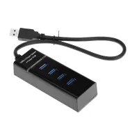 MINI USB 5 Gbps ความเร็วสูง 4 พอร์ต 4 พอร์ต USB 3.0 HUB Sharing SWITCH สำหรับโน้ตบุ๊คพีซีแบบพกพาคอมพิวเตอร์