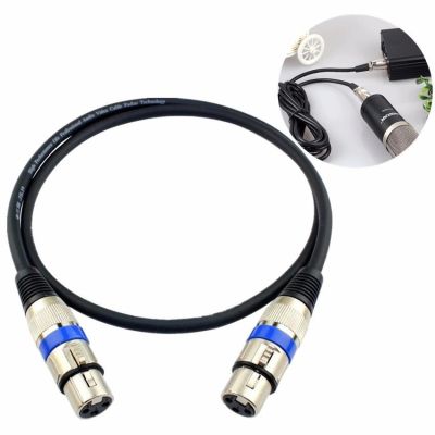 สายสัญญาณเสียง XLR Male To XLR Female Black Mic Cable ยาว 1 เมตร