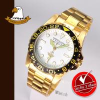 AMERICA EAGLE นาฬิกาข้อมือสุภาพบุรุษ สายสแตนเลส รุ่น AE048G - Gold / White