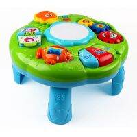 โต๊ะกิจกรรมเสริมทักษะสีเขียว 2in1 Musical Learning Table