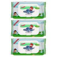 Sukina Petto Pet Wipes 70 sheet (3 Packs) ผ้าเปียก สำหรับ เช็ดทำความสะอาด สุนัข แมว และสัตว์เลี้ยง 70 แผ่น (แพ๊ค 3 ห่อ)